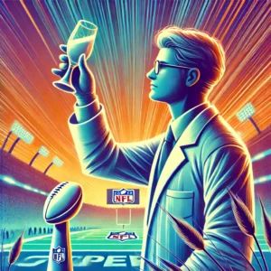 DALLE 2024-06-27 090411 - A vibrant illustration of a scientist raising a glass in a celebratory toast with a subtle background hinting at the fight against cancer The scene - innovaTopia