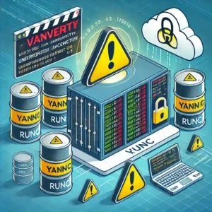DALLE 2024-07-02 091529 - An illustration showing a severe vulnerability in the Linux container tool runC with warnings of unauthorized access to the host OS - innovaTopia