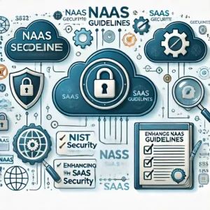 DALLE 2024-07-04 043601 - An illustration highlighting the importance of NIST guidelines for enhancing SaaS security Show digital security icons cloud elements and a guidebo - innovaTopia
