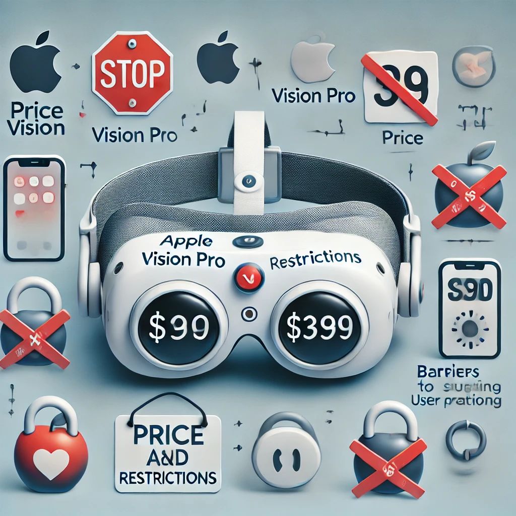 Apple Vision Proの共有障壁：価格と制限がユーザー体験を損ねる