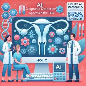 DALLE 2024-07-07 023641 - Illustration showing the innovation in cervical cancer detection with Hologics AI diagnostic system approved by the FDA The image should feature me - innovaTopia