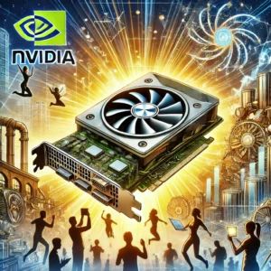 DALLE 2024-07-07 055606 - Illustration of the excitement around Nvidia GPUs creating new business opportunities in the AI industry The image should depict elements of GPU tech - innovaTopia