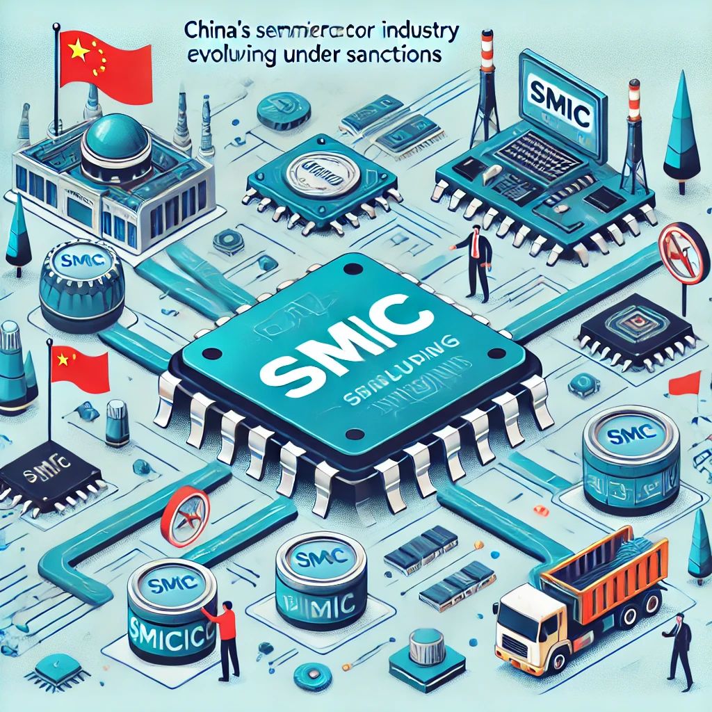 DALLE 2024-07-08 120017 - An illustration of Chinas semiconductor industry evolving under sanctions with SMIC leading the challenge and addressing hurdles in advanced chip ma - innovaTopia