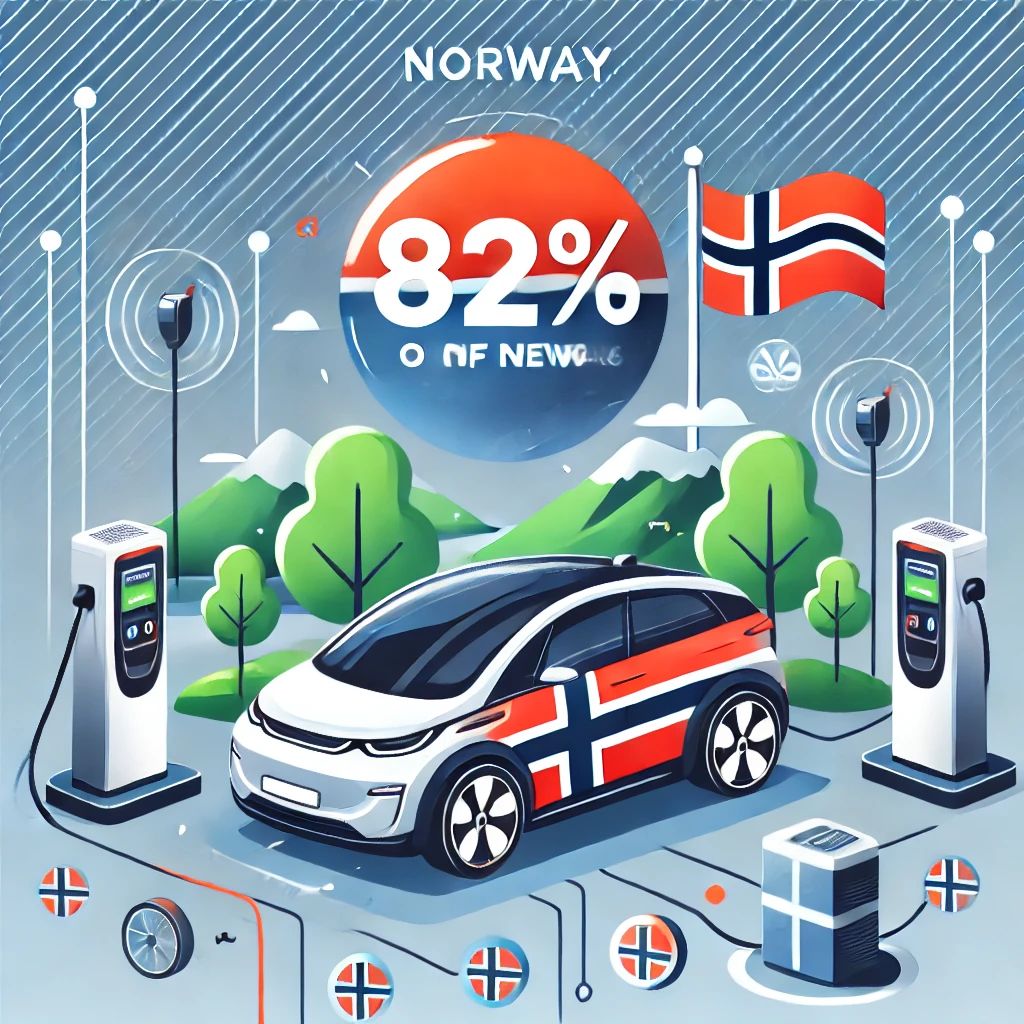 ノルウェー、新車の82%がEVに！世界をリードする電動化の進展