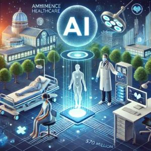 DALLE 2024-07-12 093010 - An illustration for Ambience Healthcare pioneering AI in the medical field with a million funding The image should show advanced AI technologies - innovaTopia