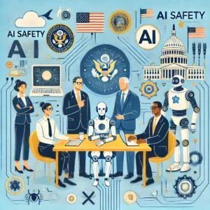 DALLE 2024-07-12 093015 - An illustration for the US administration collaborating with major tech companies to enhance AI safety The image should show government and tech lead - innovaTopia