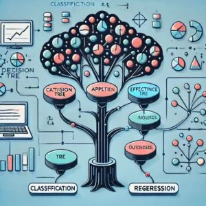 DALLE 2024-07-12 093019 - An illustration for the appeal and challenges of decision tree models in classification and regression The image should show a decision tree with bra - innovaTopia