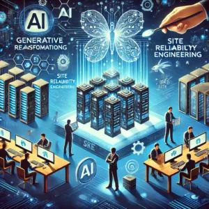 DALLE 2024-07-12 095230 - An illustration of generative AI driving transformation in Site Reliability Engineering SRE enhancing efficiency and reliability Show AI tools se - innovaTopia