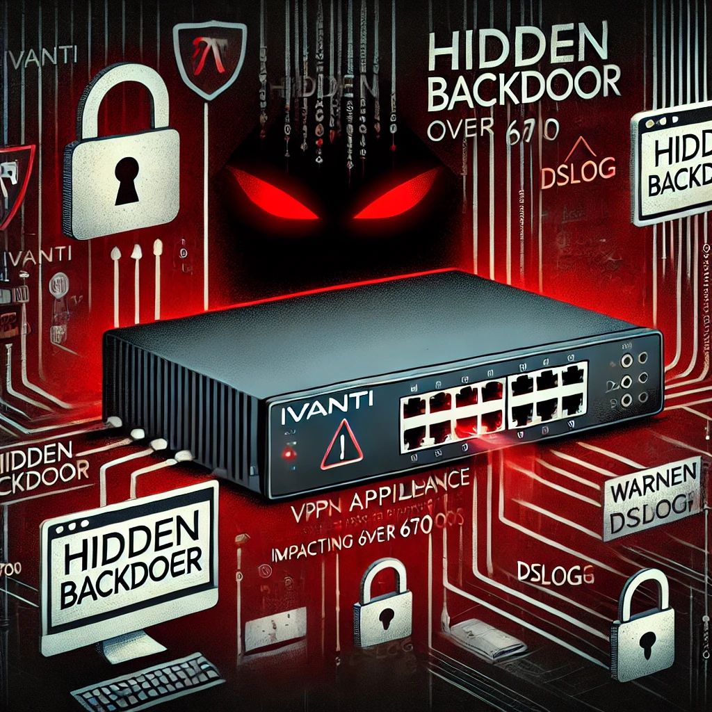 Ivanti VPNアプライアンスに潜む未知のバックドア「DSLog」、670以上のITインフラに影響
