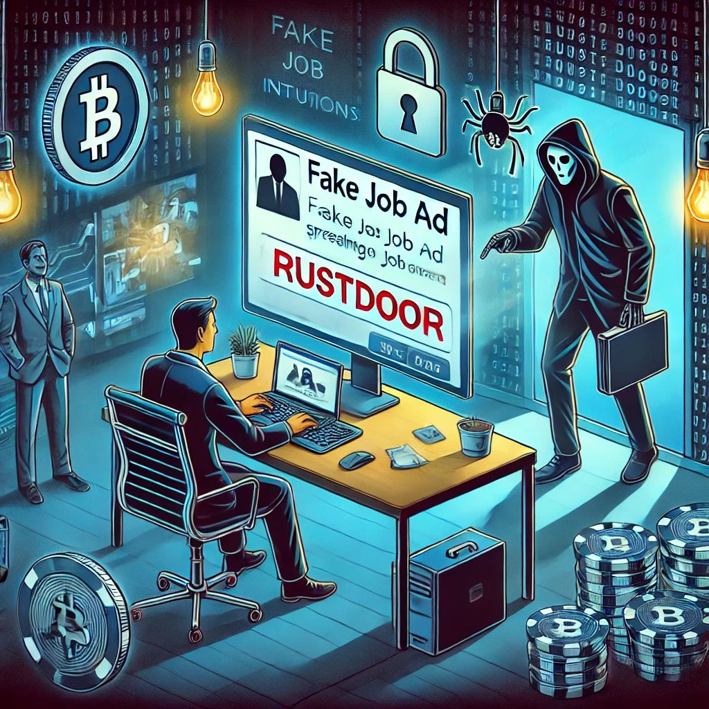 暗号通貨企業、偽求人でマルウェア「RustDoor」の餌食に