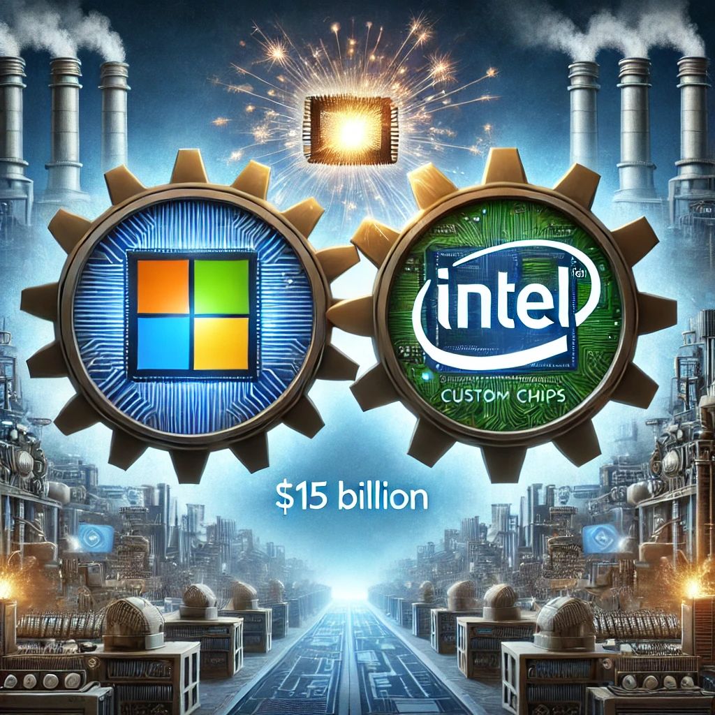 MicrosoftとIntel、150億ドル超のカスタムチップ契約で連携強化