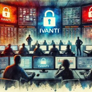DALLE 2024-09-17 052125 - Watercolor painting of a security operations center with Ivantis logo prominently displayed on large screens In the foreground cybersecurity profes - innovaTopia