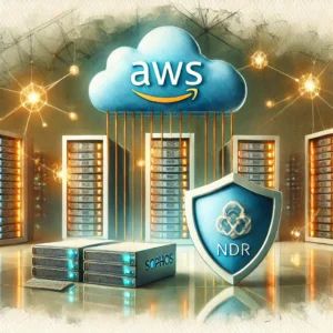 DALLE 2024-09-17 060129 - Watercolor painting of a cloud infrastructure with AWS logo subtly integrated in the background The scene shows a secure data center with glowing ser - innovaTopia