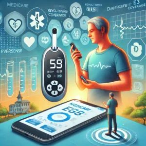 DALLE 2024-09-18 062029 - An illustration showing the expansion of Medicare coverage for the Eversense E3 CGM system revolutionizing diabetes management Depict a patient usin - innovaTopia