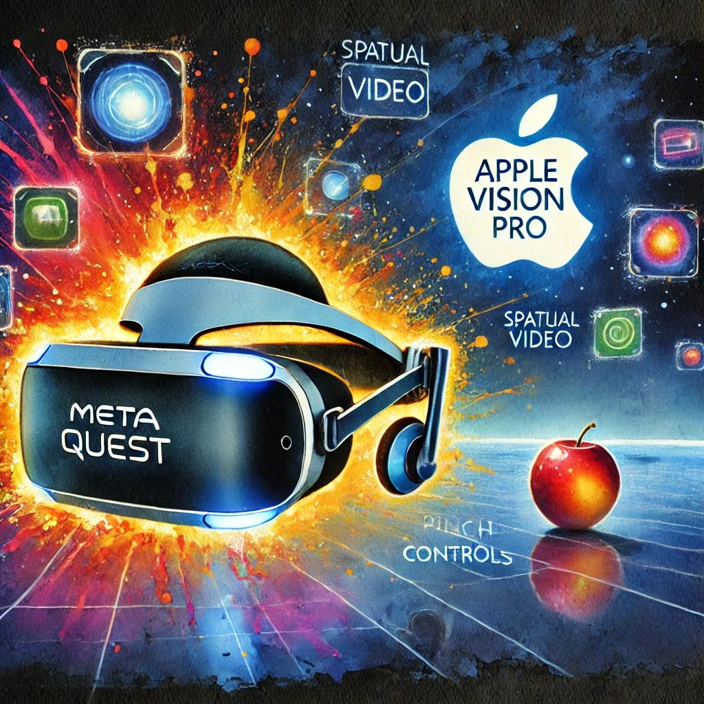 Meta、Questヘッドセット強化でApple Vision Proに挑戦 – 空間ビデオとピンチ操作を追加