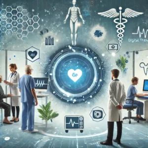 DALLE 2024-09-20 073313 - An image representing the transformation of patient care through emerging technologies from AI to digital therapeutics The image should show a moder - innovaTopia