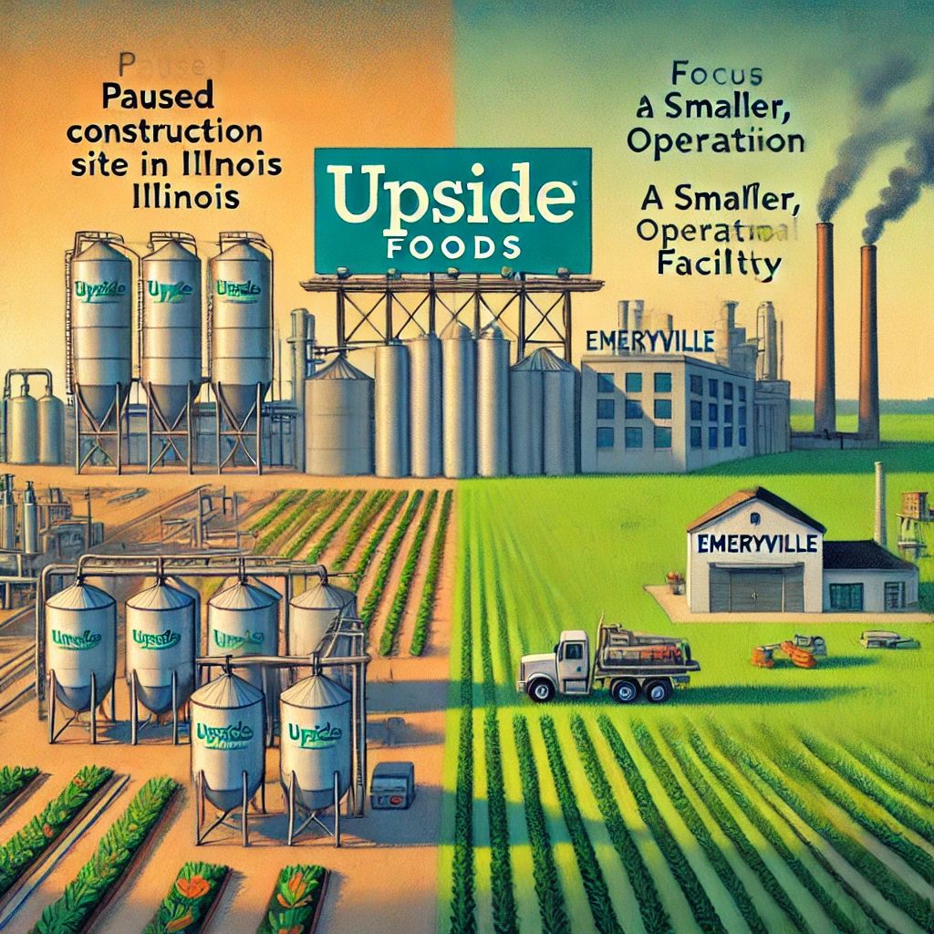 培養肉先駆者Upside Foods、イリノイ州の大規模工場計画を一時停止、エメリービル施設に集中