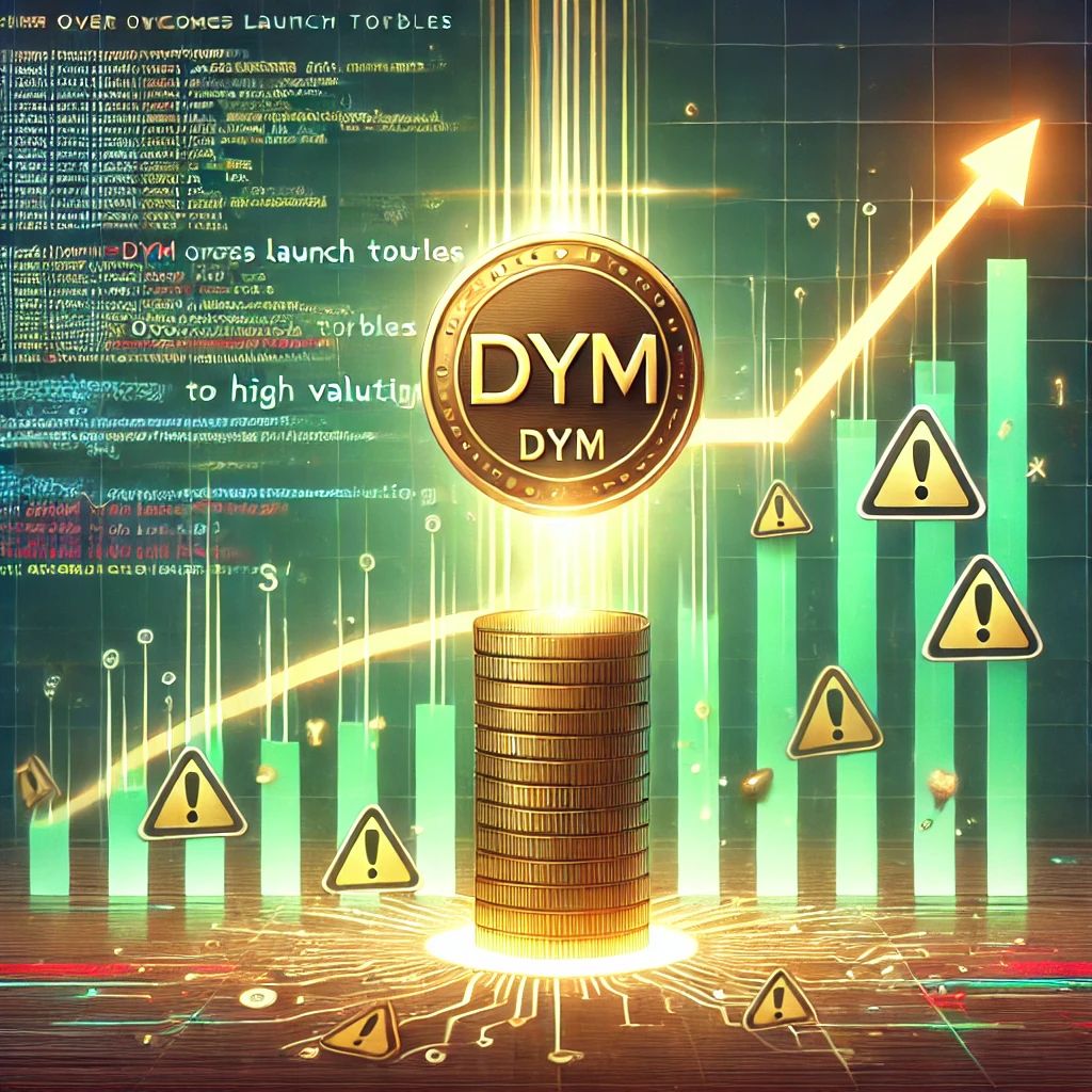 初日に52億ドル評価のDYMトークン、立ち上げトラブルにも関わらず高評価