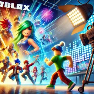 DALLE 2024-10-04 062337 - A dynamic illustration depicting Robloxs popular game Momoguro being adapted into a TV series The image shows vibrant characters from the game in - innovaTopia
