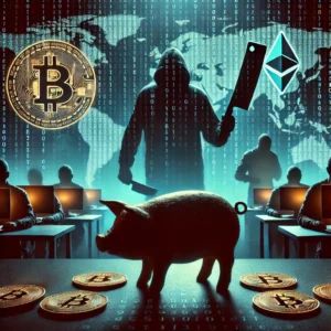 DALLE 2024-10-11 070854 - A dark ominous image representing cryptocurrency fraud and the dangers of the dark web The scene shows shadowy figures working behind computer scree - innovaTopia