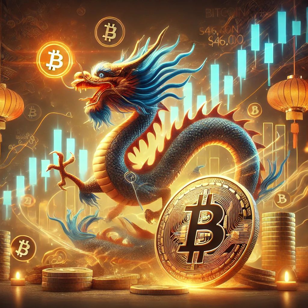 ビットコイン46,000ドル突破、龍の年の幸運が後押し？