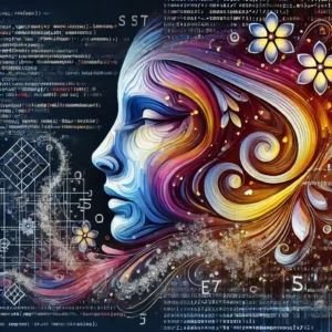 DALLE 2025-01-27 133004 - An artistic representation of coding as a blend of technical skill and artistry showcasing creative code snippets forming elegant digital art The de - innovaTopia