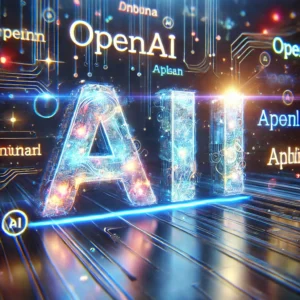DALLE 2025-01-27 134816 - An artistic depiction for the title OpenAIのSoraテキストから映像を生成する新時代の幕開け The image features a sleek futuristic AI system transforming text into dyna - innovaTopia