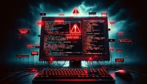 DALLE 2024-04-15 185428 - A dramatic article header image illustrating the severe vulnerability WallEscape found in Linuxs wall command The image features a computer term - innovaTopia