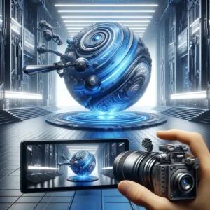 DALLE 2024-06-10 044729 - Stability AI announces new 3D video tool SV3D The scene features advanced video generation technology with dynamic 3D visuals and futuristic design - innovaTopia