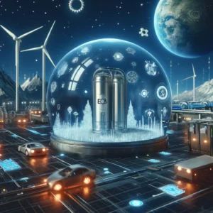 DALLE 2024-06-10 052325 - The future of renewable energy storage with Energy Dome using carbon dioxide The scene features innovative energy storage systems renewable energy s - innovaTopia