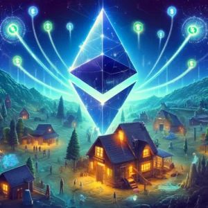 DALLE 2024-06-10 130535 - Ethereums historical upgrade Dencun focusing on gas fee reduction and transaction efficiency with blockchain and crypto elements - innovaTopia