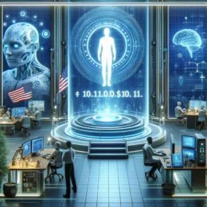 DALLE 2024-06-12 160113 - A depiction of the US government investing 10 million dollars in AI safety research showcasing a futuristic laboratory and advanced AI technologies - innovaTopia