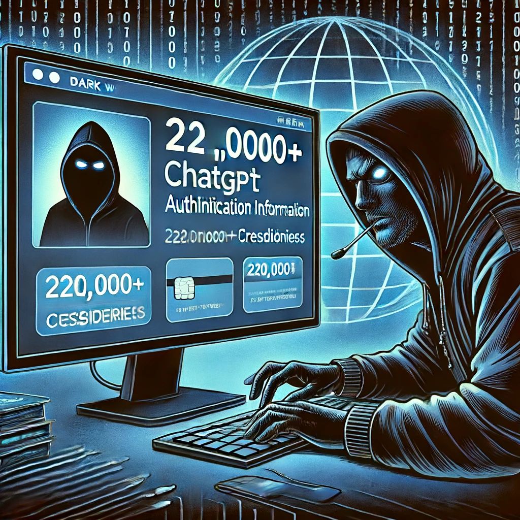 ChatGPT認証情報22万件超、ダークウェブで販売 – サイバー攻撃の新たな脅威