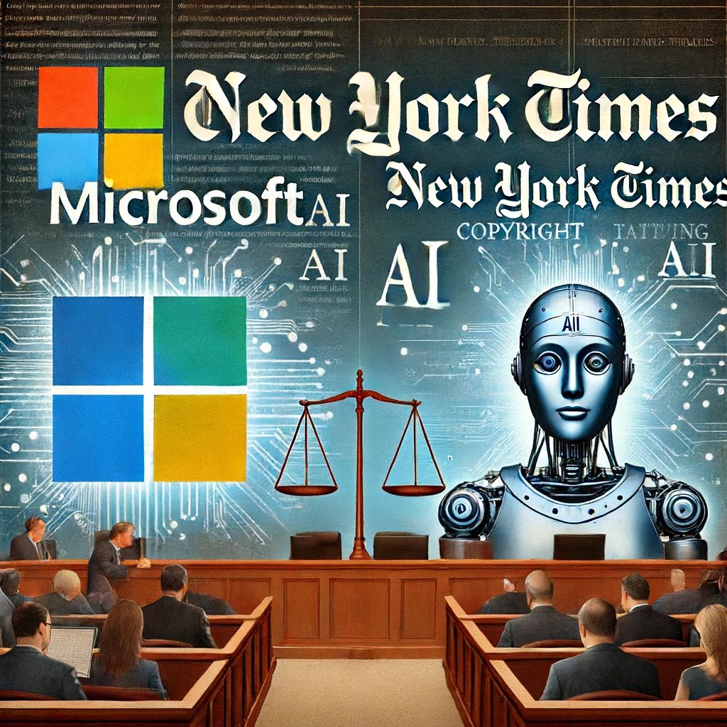 マイクロソフト対NYタイムズ：AI訓練での著作権争いが法廷へ