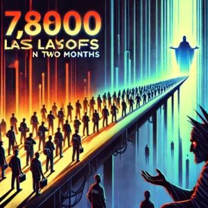 DALLE 2024-06-30 040425 - An illustration depicting the impact of mass layoffs in the gaming industry showing 7800 people affected in two months The scene contrasts a somber - innovaTopia