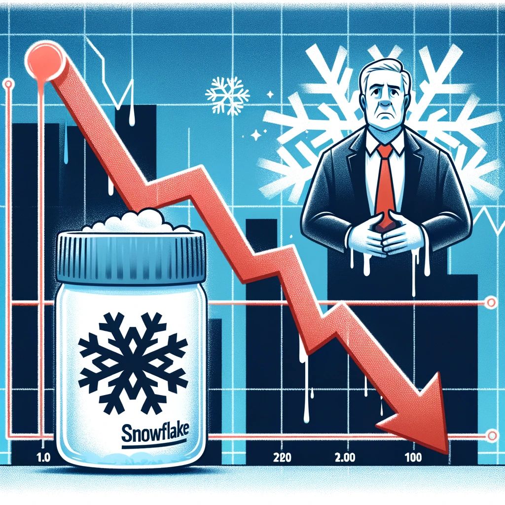 Snowflake株急落、CEO交代で未来への舵取りに注目集まる