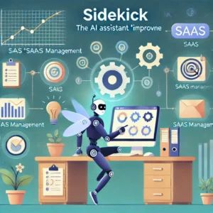 DALLE 2024-07-02 090112 - An illustration showing the AI assistant Sidekick improving SaaS management efficiency with a depiction of organized and streamlined workflow - innovaTopia