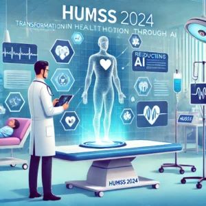 DALLE 2024-07-04 051951 - Illustration of AI technology reducing doctors workload showcased at HIMSS 2024 A medical professional using advanced AI tools in a modern hospital - innovaTopia