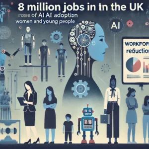 DALLE 2024-07-07 030029 - Illustration depicting the potential loss of 8 million jobs in the UK due to AI adoption with women and young people being most affected The image s - innovaTopia