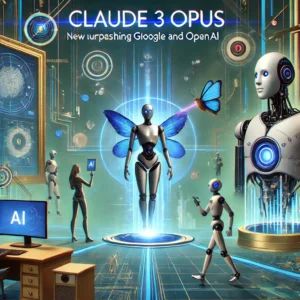 DALLE 2024-07-08 040445 - An illustration of Claude 3 Opus a new chatbot surpassing Google and OpenAI The scene shows the chatbot in action with futuristic elements and symb - innovaTopia