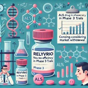 DALLE 2024-07-08 081817 - An illustration of the ALS drug Relyvrio showing no efficacy in Phase 3 trials and considering market withdrawal The scene includes medical symbols - innovaTopia