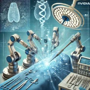 DALLE 2024-09-11 100516 - An image representing the collaboration between Nvidia and Johnson Johnson in developing AI-powered surgical tools The illustration features roboti - innovaTopia