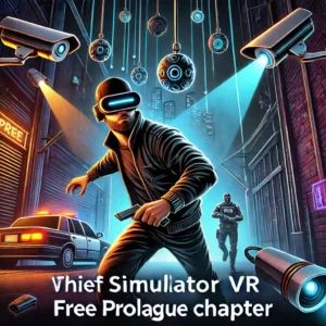 DALLE 2024-10-04 070001 - An exciting illustration of the VR game Thief Simulator VR releasing its free prologue chapter The image shows a stealthy thief in a dark alley sn - innovaTopia