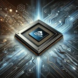 DALLE 2024-10-08 064441 - An illustration of Nvidias Blackwell superchip symbolizing AI innovation Depict a sleek futuristic chip design with circuits radiating outward - innovaTopia