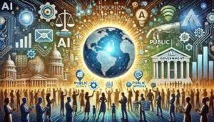 DALLE 2025-01-17 184824 - A thought-provoking illustration representing the growing call for democratizing AI governance focusing on public AI options as a solution The image - innovaTopia