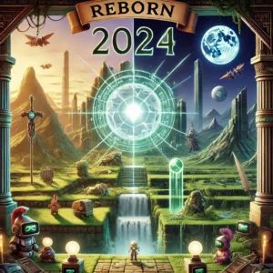 DALLE 2025-01-24 123812 - An illustration of the legendary game Riven being reborn in 2024 featuring both VR and 2D elements The scene includes a mysterious and immersive w - innovaTopia