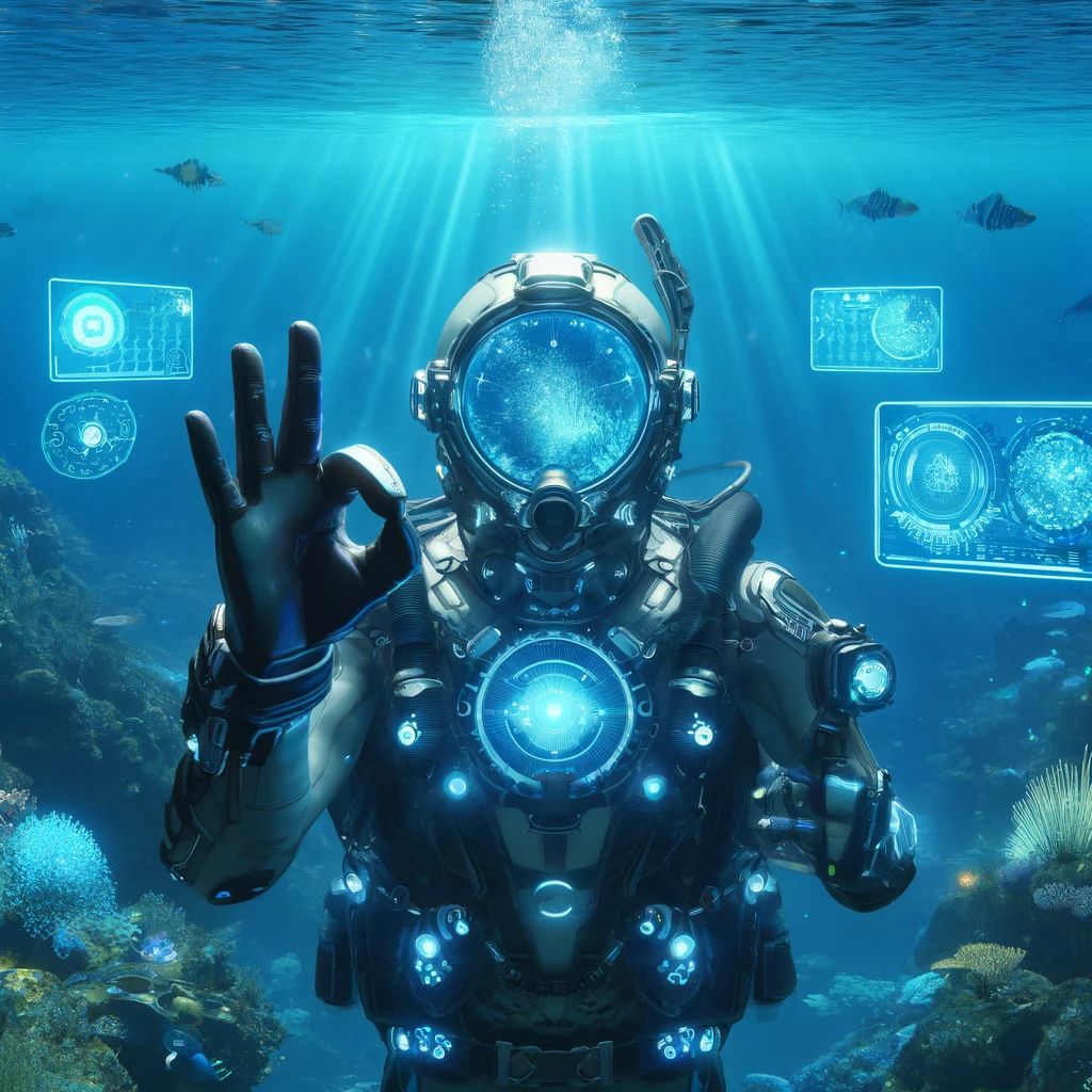 水中コミュニケーション革新！「e-glove」でダイバーがジェスチャーをメッセージに変換