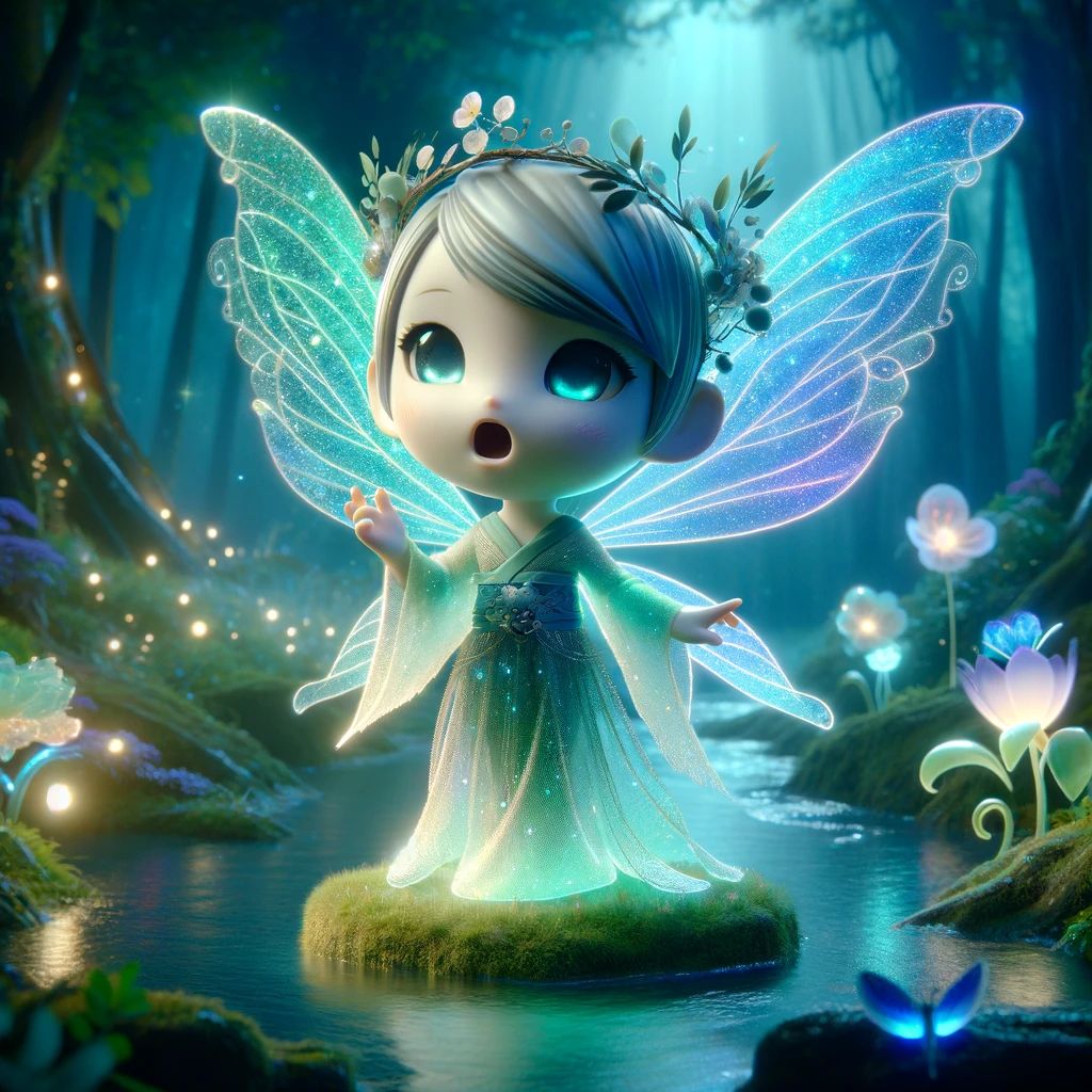 DALLE-2024-04-22-131456-A-whimsical-fairy-like-AI-character-singing-in-a-mystical-forest-setting-The-AI-fairy-is-delicate-and-ethereal-with-translucent-wings-shimmering-in - innovaTopia