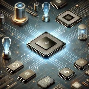 DALLE 2024-06-26 122020 - An illustration of the energy-efficient AI accelerator Hailo-10 showing a sleek chip integrated into various edge devices The background includes - innovaTopia