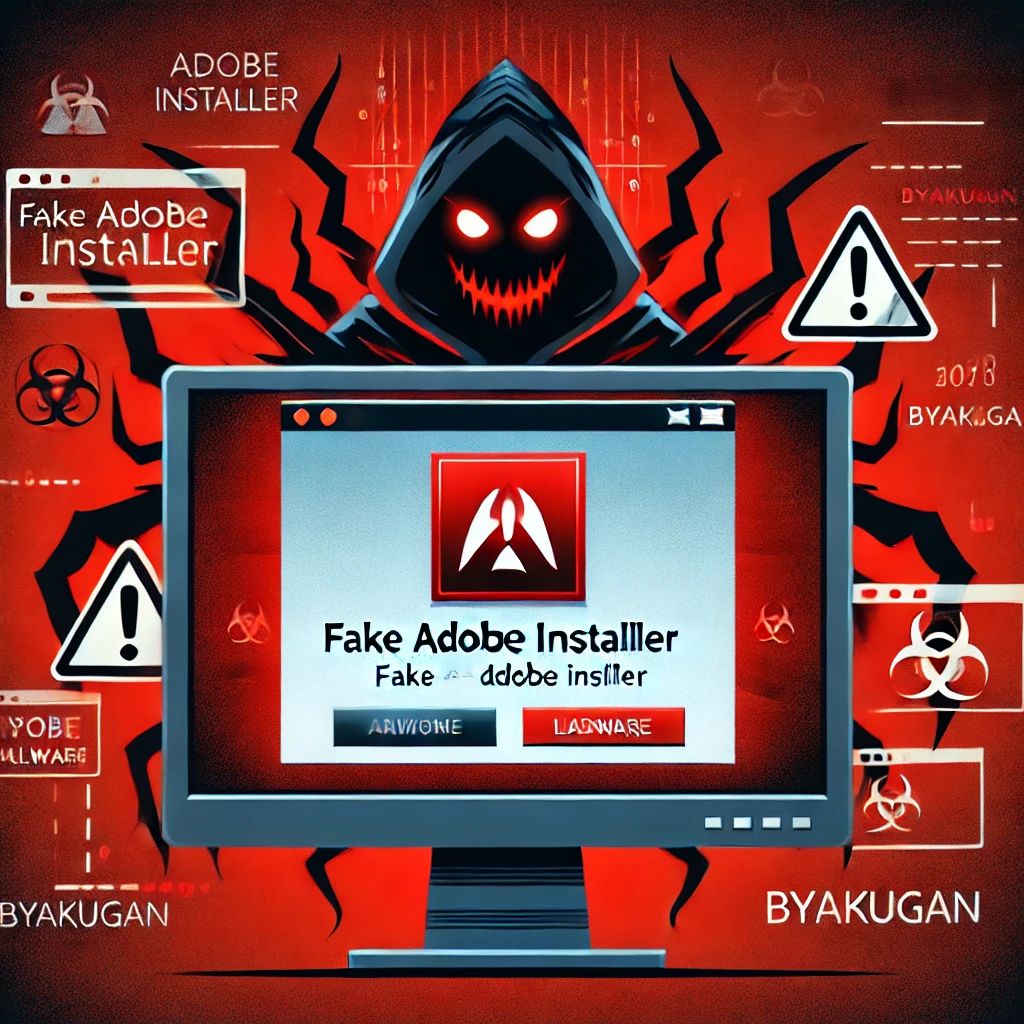 警告：偽Adobeインストーラーが多機能マルウェア「Byakugan」を拡散